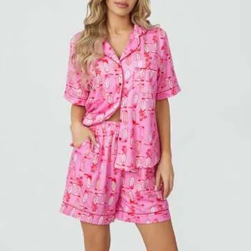 Yiulangde Cute Cowboy Pajama Set for Women - Stylish Sleepwear