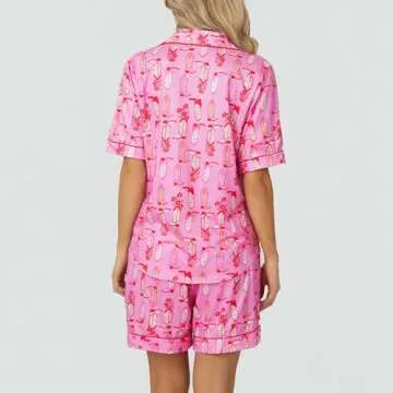 Yiulangde Cute Cowboy Pajama Set for Women - Stylish Sleepwear