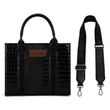 Wrangler Purse for Women Medium Tote Bag Handbags Top-Handle