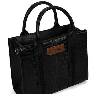 Wrangler Purse for Women Medium Tote Bag Handbags Top-Handle