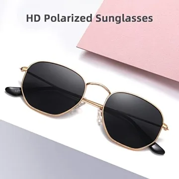 Stylish MEETSUN Polarized Hexagon Sunglasses for All