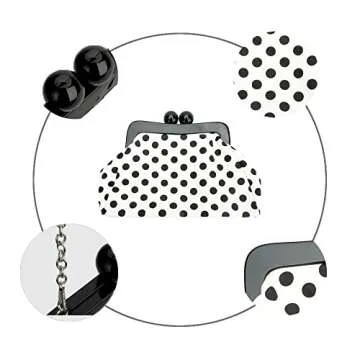 Menurra Polka Dot Evening Bag Clutch for Women Wedding Party