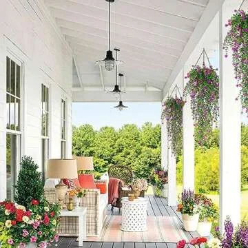 RECUTMS Hanging Eucalyptus Plants - Vibrant, UV Resistant Decor