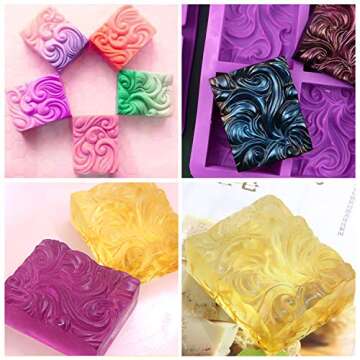 Palksky Ocean Wave Soap Mold: Versatile Silicone Moulding Tool