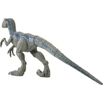 Mattel Jurassic World Toys Large Basic Velociraptor Blue
