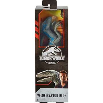 Mattel Jurassic World Toys Large Basic Velociraptor Blue