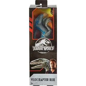 Mattel Jurassic World Toys Large Basic Velociraptor Blue
