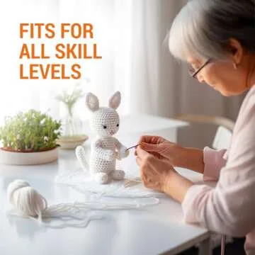 VONEEDL 20 PCS Bent Tip Tapestry Needles with Large Eye - Yarn Blunt Steel Knitting Needles in Storage Box - Perfect for Crochet, Weaving, Darning, DIY, and Crafting