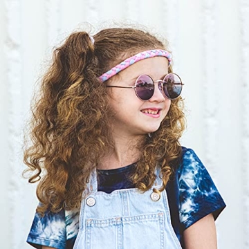 Adjustable Rainbow Tie Dye Headbands for Girls