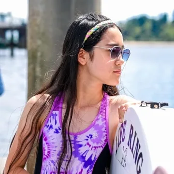 Adjustable Rainbow Tie Dye Headbands for Girls