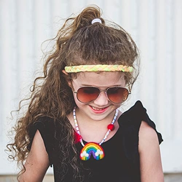 Adjustable Rainbow Tie Dye Headbands for Girls