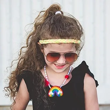 Adjustable Rainbow Tie Dye Headbands for Girls