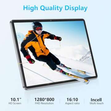 10 inch Tablet Android 13 with Quad-Core Processor