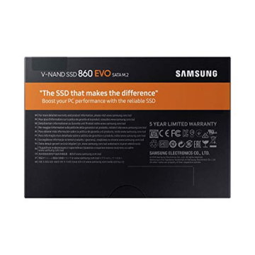 Samsung 860 EVO 1TB M.2 SSD Fast Reliable Storage Upgrade