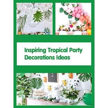 MAXZONE 66 Pcs Tropical Palm Leaves for Parties