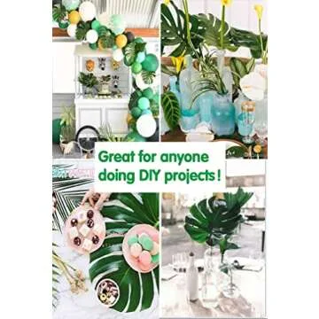 MAXZONE 66 Pcs Tropical Palm Leaves for Parties