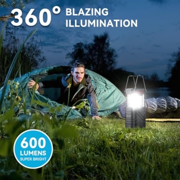 LETMY Camping Lanterns 4 Pack – Bright Rechargeable Outdoor Lights