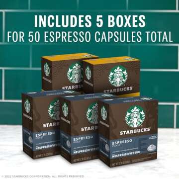 Starbucks by Nespresso Vertuo 50-count Coffee Pods