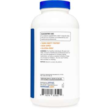 Nutricost Taurine 1000mg - 400 Capsules for Wellness