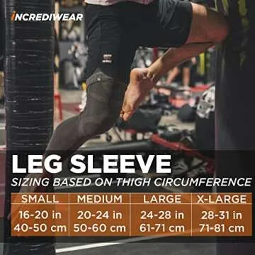 Incrediwear Leg Sleeve 2pk – Full Length Long Leg Sleeve for Leg Pain Relief & Muscle Recovery, Helps Reduce Swelling & Inflammation, Promotes Circulation, Leg Sleeves for Men & Women (Black, X-Large)