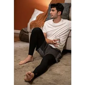 Incrediwear Leg Sleeve 2pk – Full Length Long Leg Sleeve for Leg Pain Relief & Muscle Recovery, Helps Reduce Swelling & Inflammation, Promotes Circulation, Leg Sleeves for Men & Women (Black, X-Large)