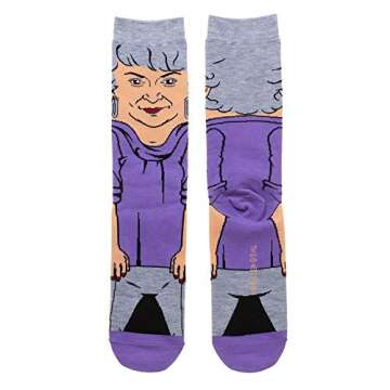 Bioworld Dorothy Golden Girls 360 Character Crew Socks for Women