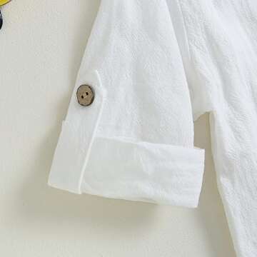 Stylish Toddler Baby Boy Cotton Linen Outfit Set