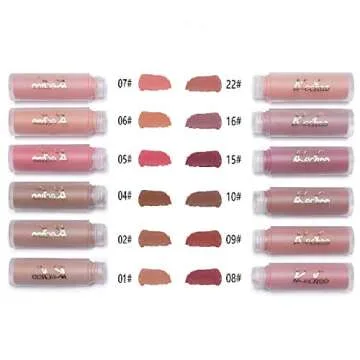 COOSA 12 Colors Lipstick Set Long-Lasting Waterproof Velvet