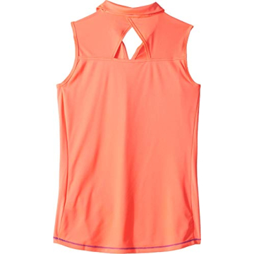 adidas Golf Fashion Sleeveless Polo for Kids Red Zest