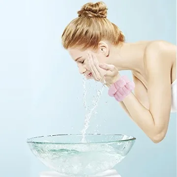 8 Pcs Microfiber Wrist Spa Washbands for Comfortable Use