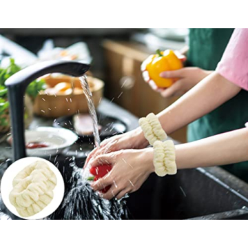 8 Pcs Microfiber Wrist Spa Washbands for Comfortable Use