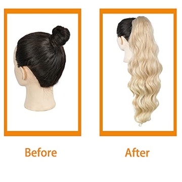 KETHBE Drawstring Ponytail 24 Inch Natural Hair Extensions