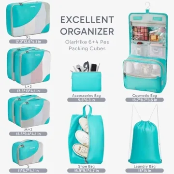 OlarHike Travel Packing Cubes Set - All Included