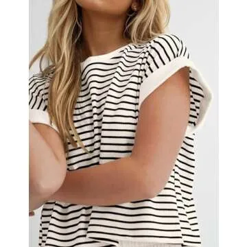 MISSACTIVER 2 Piece Stripe Lounge Set for Women