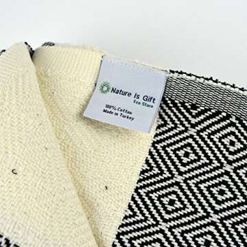 Nature Is Gift Extra Large Turkish Beach Blanket for Camping