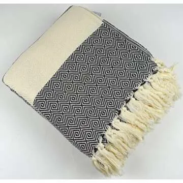 Nature Is Gift Extra Large Turkish Beach Blanket for Camping