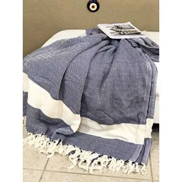 Nature Is Gift Extra Large Turkish Beach Blanket for Camping