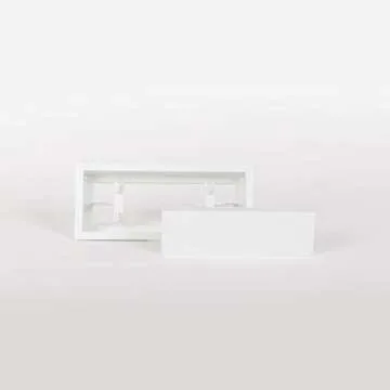 Aria Vent Drywall Lite Frame 4x10 Satin White Air Register