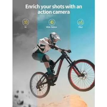 Action Camera 4K 60FPS 20MP Touch Screen 8X Zoom with Carrying Case,Wi-Fi EIS 40M Waterproof Underwater Vlog CamcoderRemote Control Sports Cam with Mounting Accessories Kit