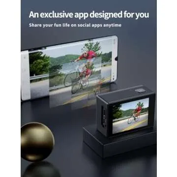 Action Camera 4K 60FPS 20MP Touch Screen 8X Zoom with Carrying Case,Wi-Fi EIS 40M Waterproof Underwater Vlog CamcoderRemote Control Sports Cam with Mounting Accessories Kit