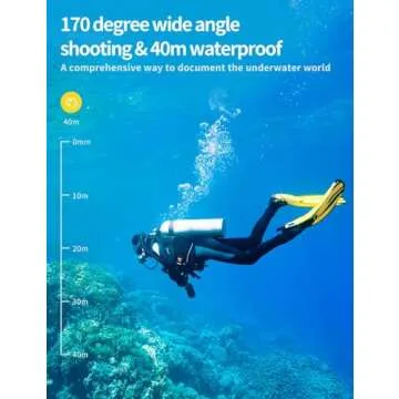 Action Camera 4K 60FPS 20MP Touch Screen 8X Zoom with Carrying Case,Wi-Fi EIS 40M Waterproof Underwater Vlog CamcoderRemote Control Sports Cam with Mounting Accessories Kit