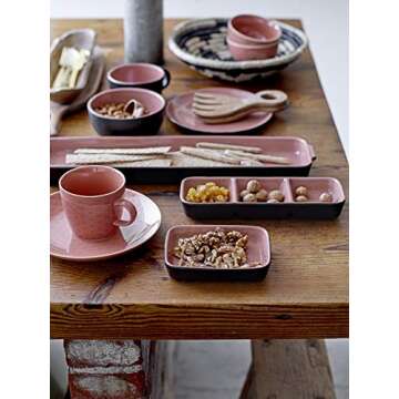 Bloomingville Acacia Wood Salad Servers, 7 Inch, Brown