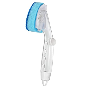 No-Scratch Dishwand with Soap Dispenser and Sponges