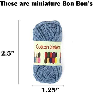 JubileeYarn Cotton Select Bonbon Yarn - Assortment H - 10x10g Mini Ball - 1 Pack