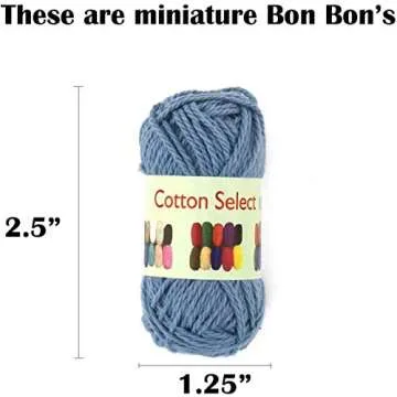 JubileeYarn Cotton Select Bonbon Yarn - Assortment H - 10x10g Mini Ball - 1 Pack