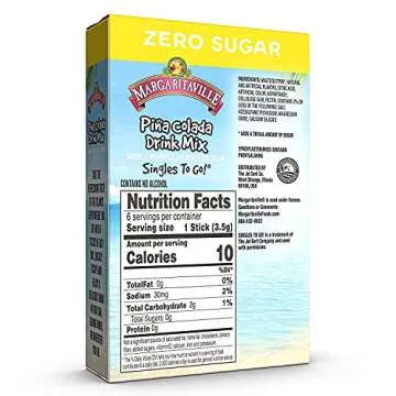 Margaritaville SINGLES TO GO! Water Drink Mix - Pina Colada Flavored, 3 Pack
