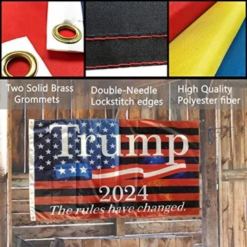 Trump Flag 2024 Rules Have Changed Durable 3x5 FT Flag