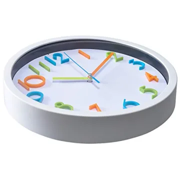 Colorful Kids Wall Clock - Silent Non-Ticking Design 10"