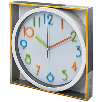 Colorful Kids Wall Clock - Silent Non-Ticking Design 10"