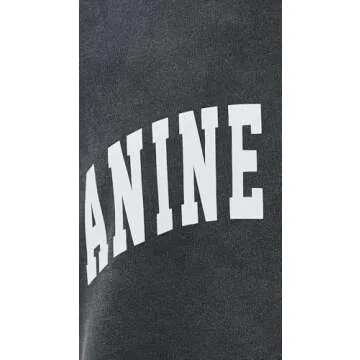 ANINE BING Women's Tyler Sweatshirt, Washed Black, S